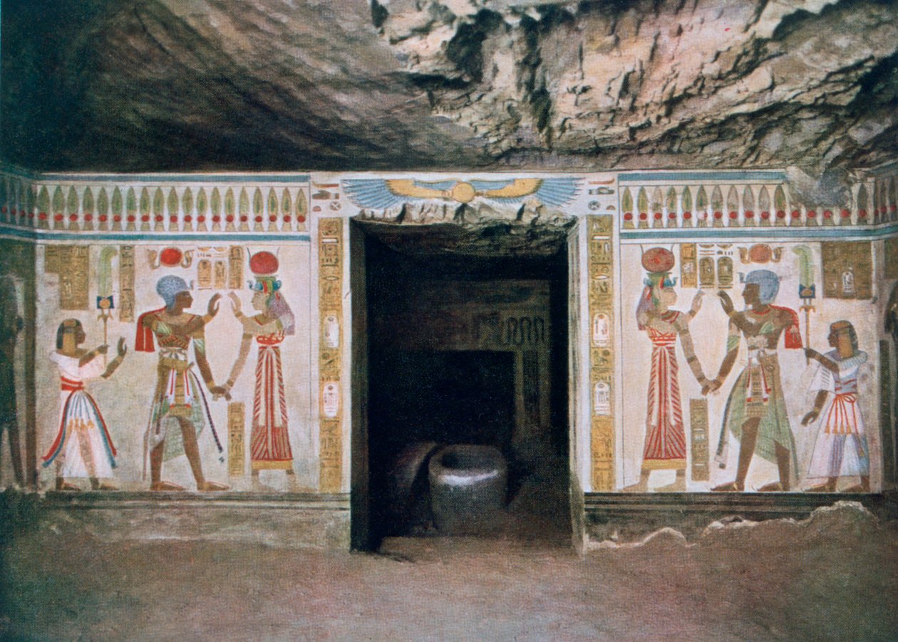 Grab von Amun-her-khepeshef, Sohn von Ramses II, Theben, Ägypten, 20. Jahrhundert von Unbekannt