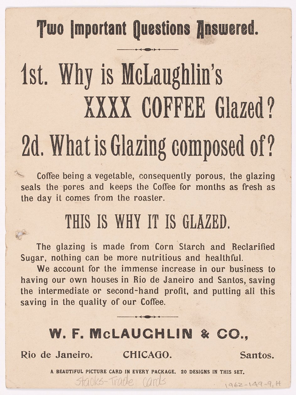 Handelskarte, Werbung für McLaughlin
