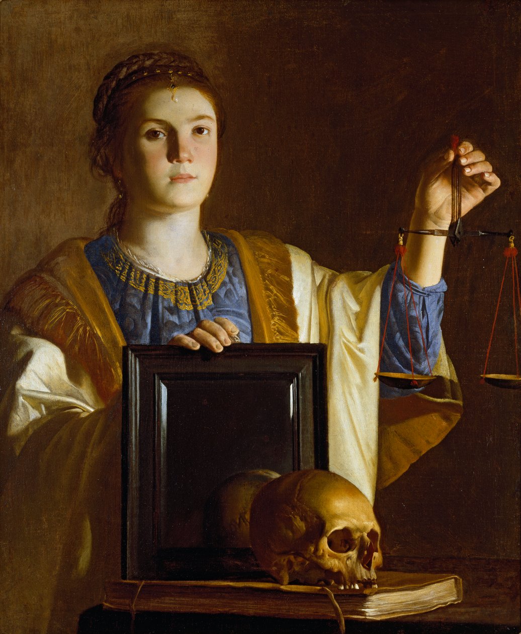 Wahrheit präsentiert einen Spiegel den Eitelkeiten der Welt, ca. 1620-1630 von Unbekannt