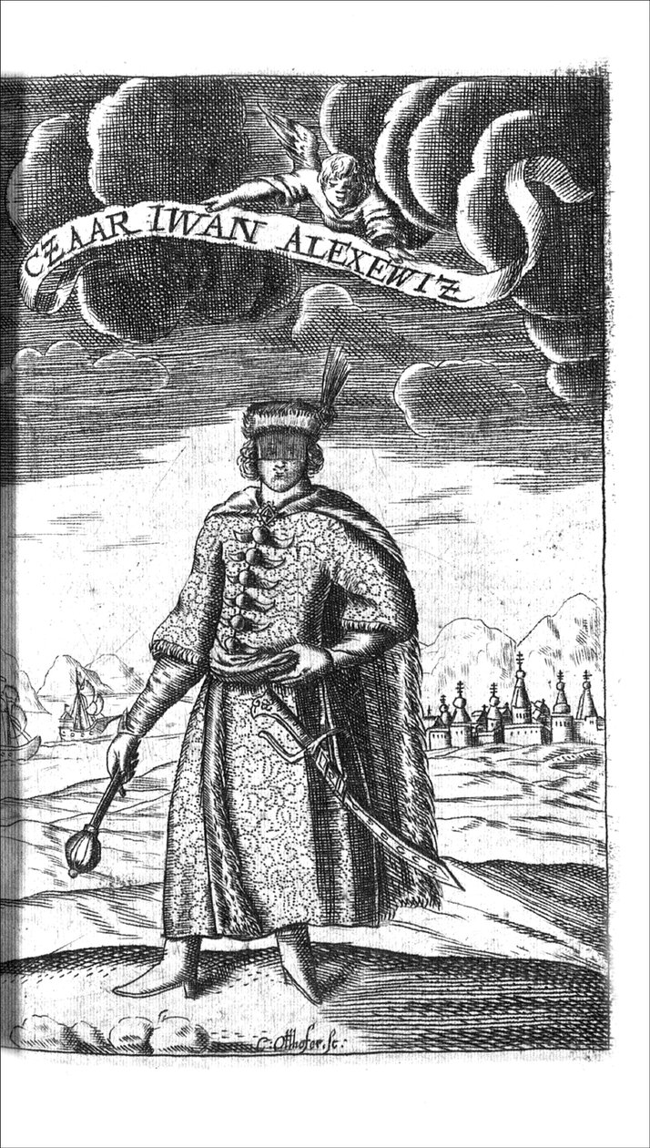 Zar Iwan V. Alexejewitsch aus Georg Adam Schleissing Derer beyden Czaaren in Reussland Iwan und Peter Alexewiz, 1693 von Unbekannt