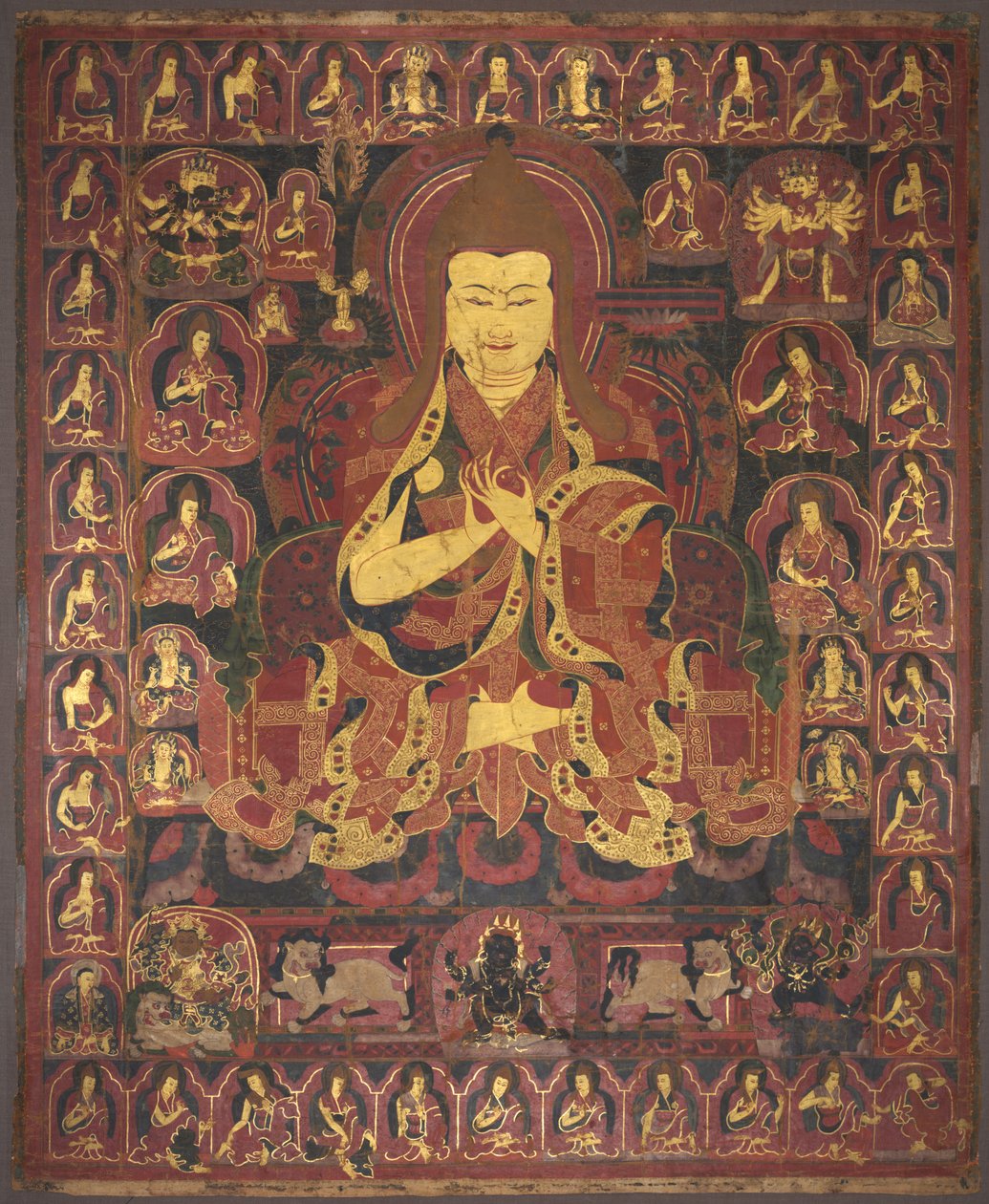 Tsong Khapa, Gründer des Geluk-Ordens, um 1440-1470 von Unbekannt