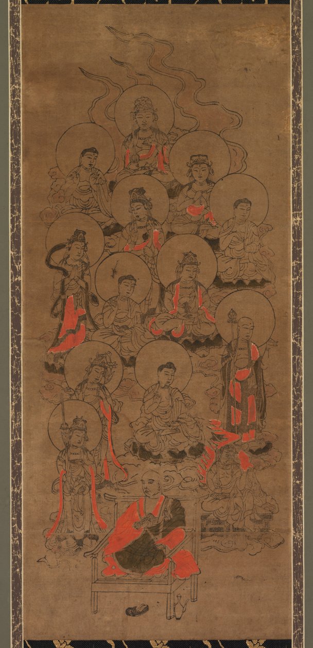 Zwölf Buddhas und Kobo Daishi Jusanbutsu, spätes 17. Jahrhundert von Unbekannt