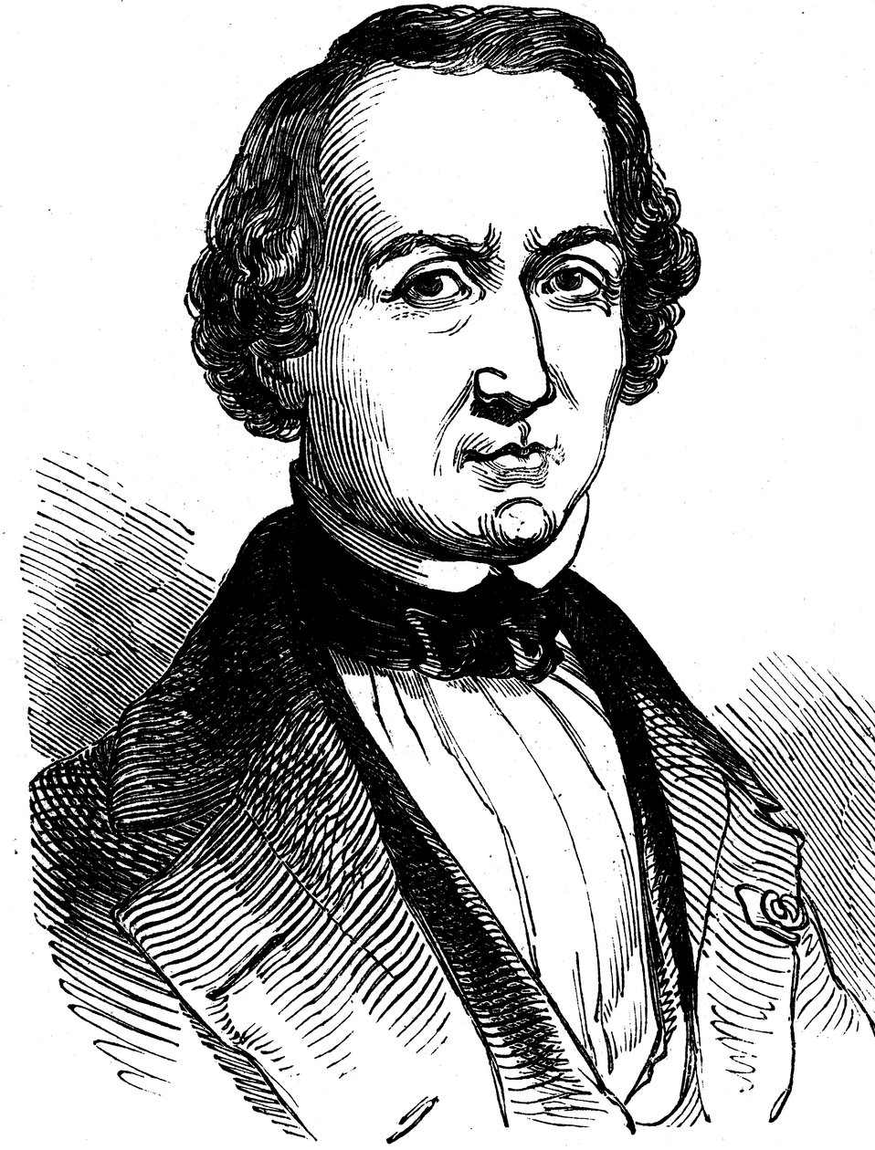 UJJ Leverrier, französischer Astronom, der 1846 die Position des Planeten Neptun berechnete, 1847 von Unbekannt