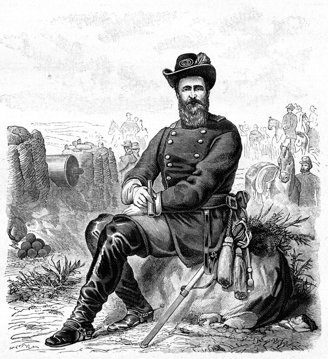 Ulysses S. Grant, amerikanischer Soldat und Staatsmann des 19. Jahrhunderts, 1900 von Unbekannt