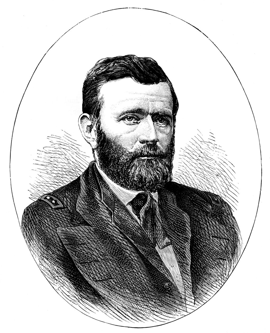 Ulysses S. Grant, amerikanischer General und 18. Präsident der Vereinigten Staaten, 1888 von Unbekannt