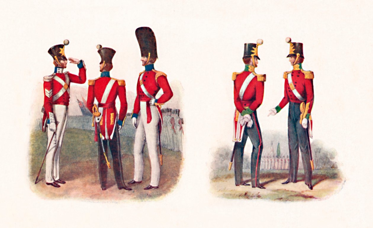 Uniformen des 86. Regiments, 1842, und Regiments, 1848, 1904 von Unbekannt