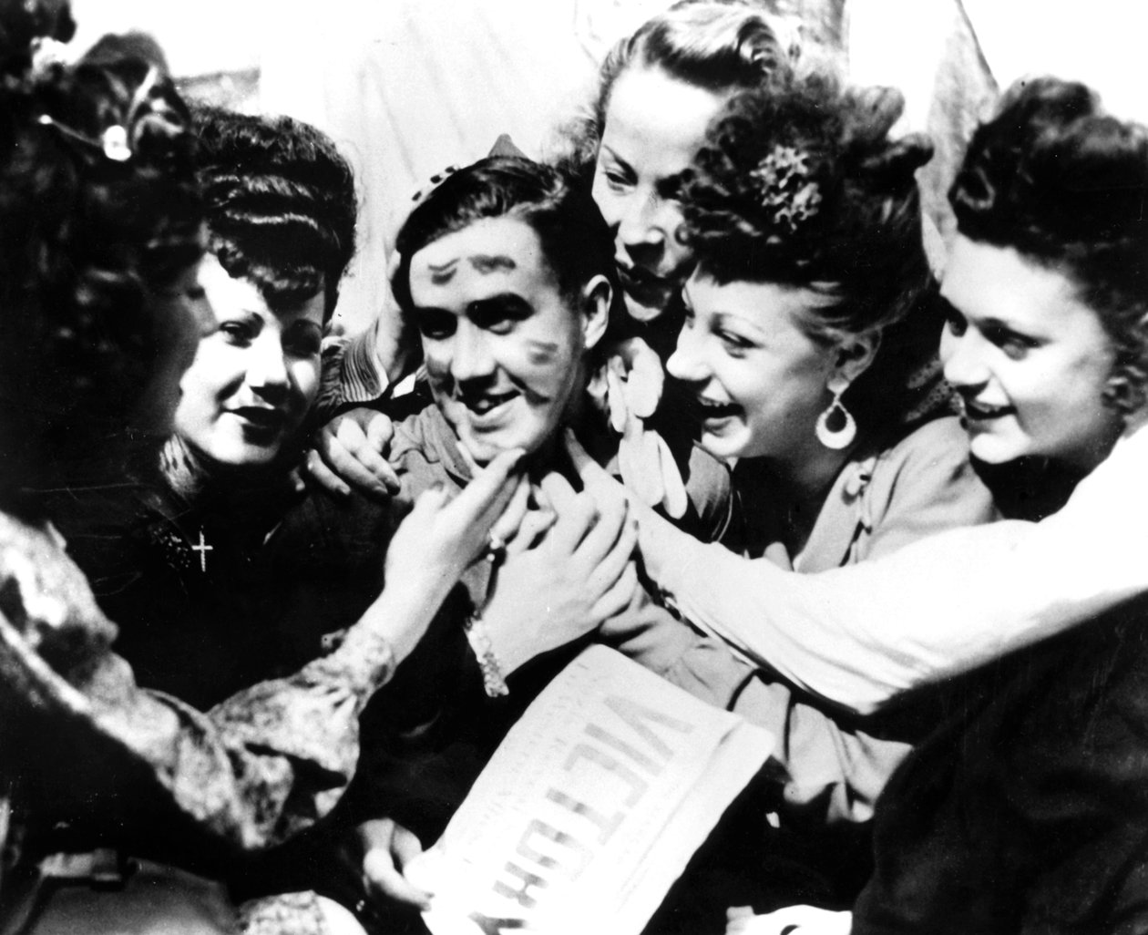 VE-Tag-Feiern, Paris, 8. Mai 1945 von Unbekannt