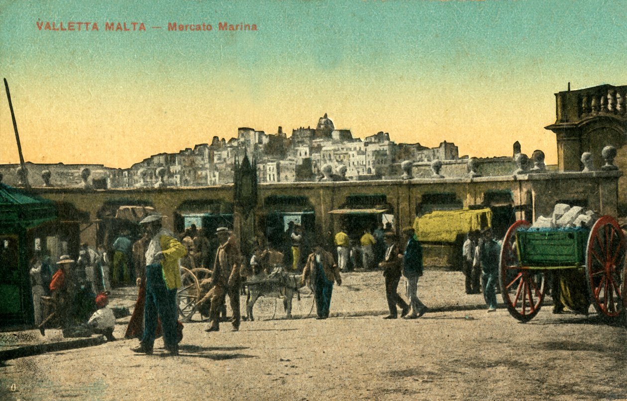 Valetta Malta - Mercato Marina, ca. 1918-1939 von Unbekannt