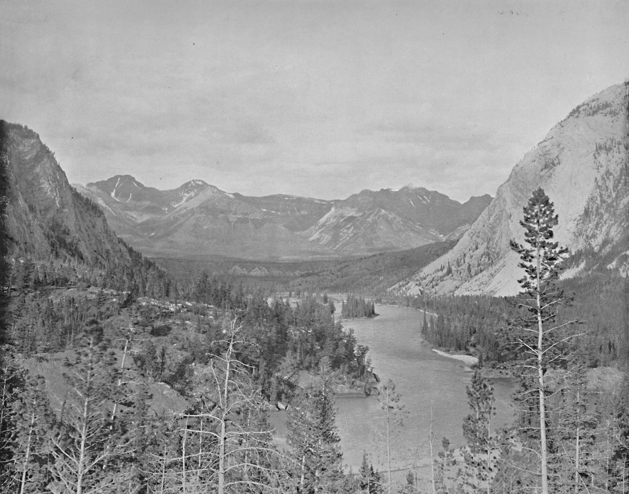 Tal des Bow River, Alberta, Kanada, ca. 1897 von Unbekannt