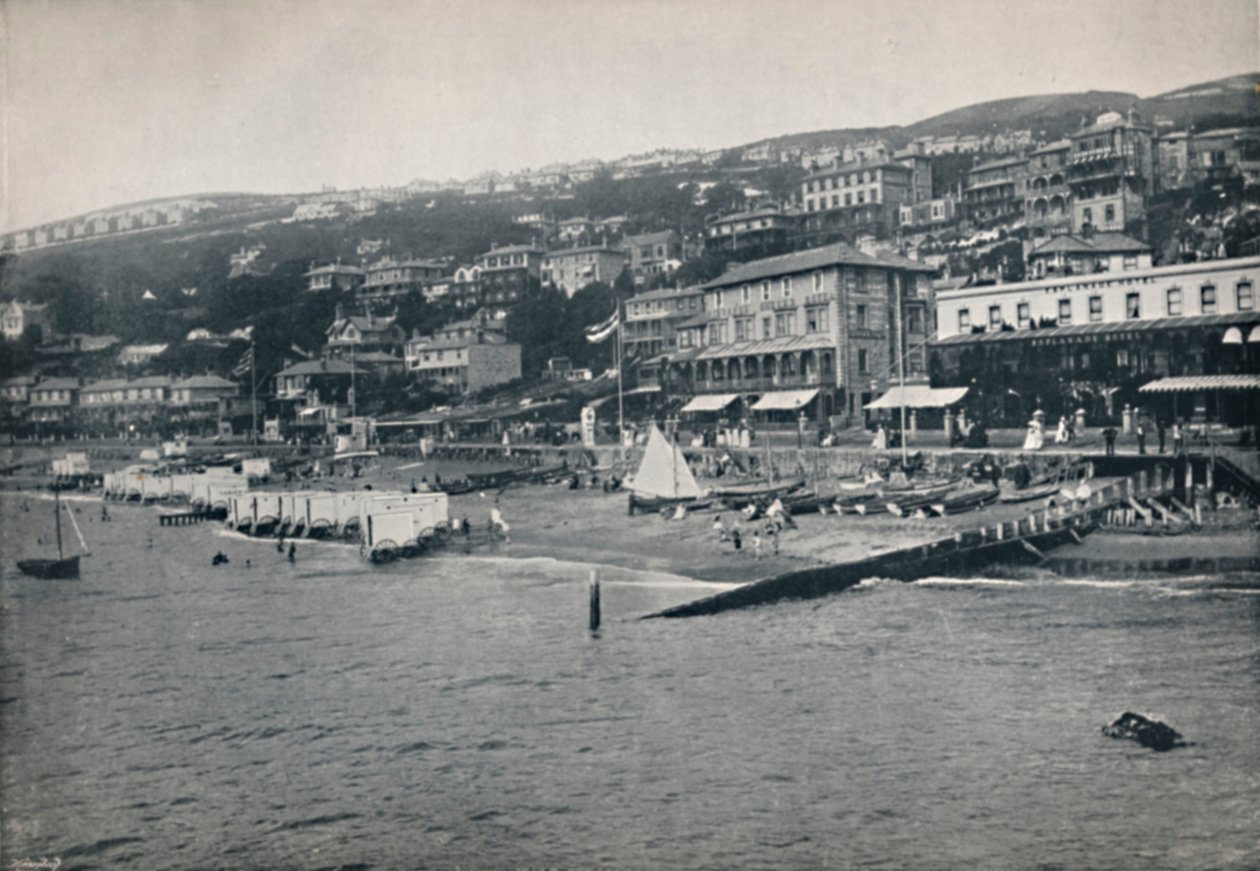 Ventnor - Panorama vom Meer, 1895 von Unbekannt