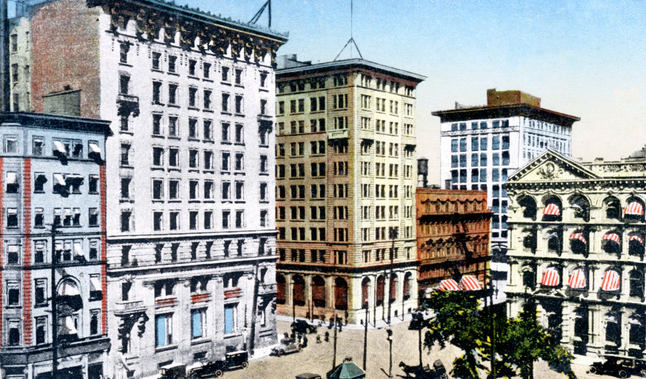 Victoria Square, St. James Street, Montreal, Kanada, um 1900er Jahre von Unbekannt