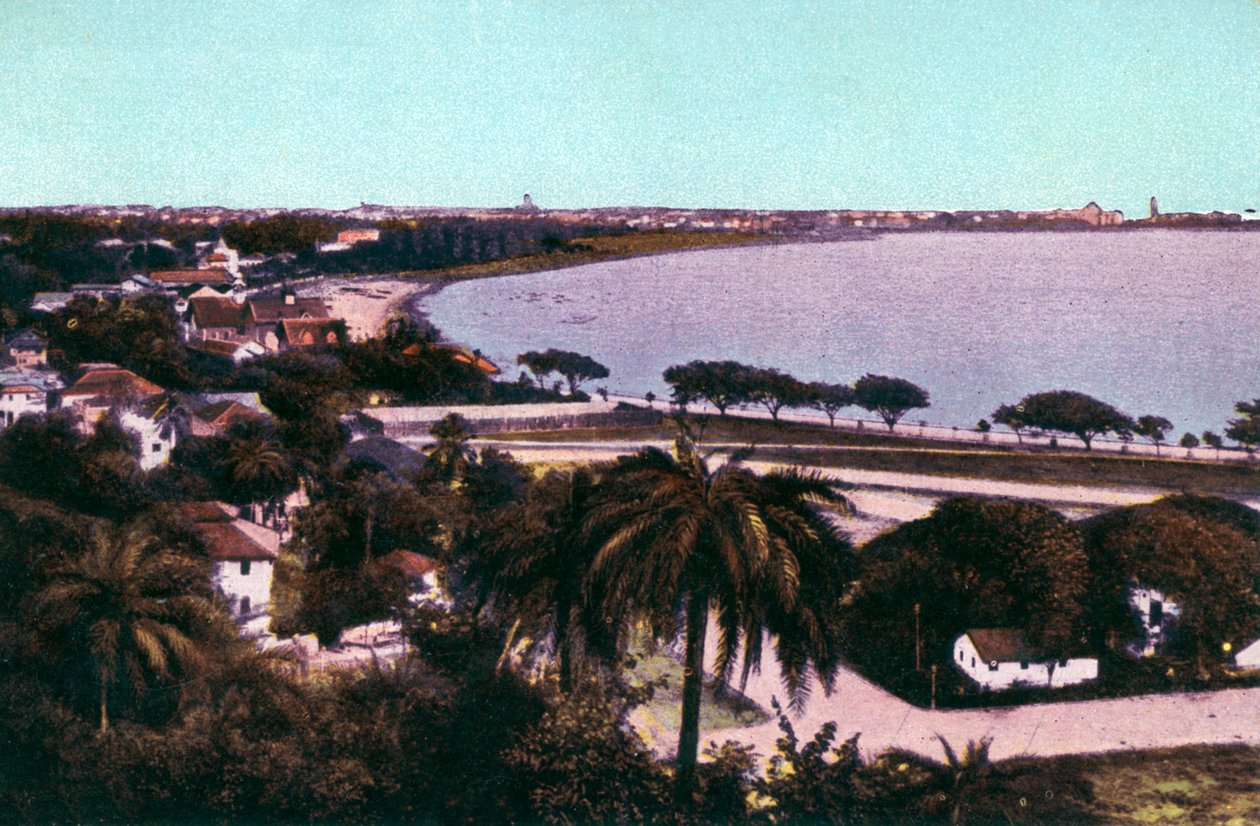Blick vom Malabar Hill, Bombay, Indien, frühes 20. Jahrhundert von Unbekannt