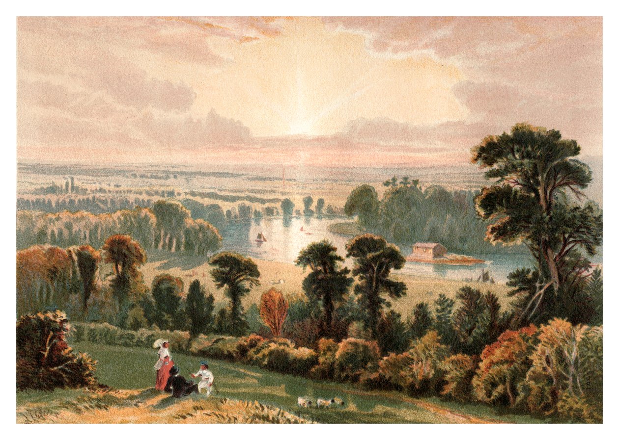 Blick vom Richmond Hill, 1880 von Unbekannt