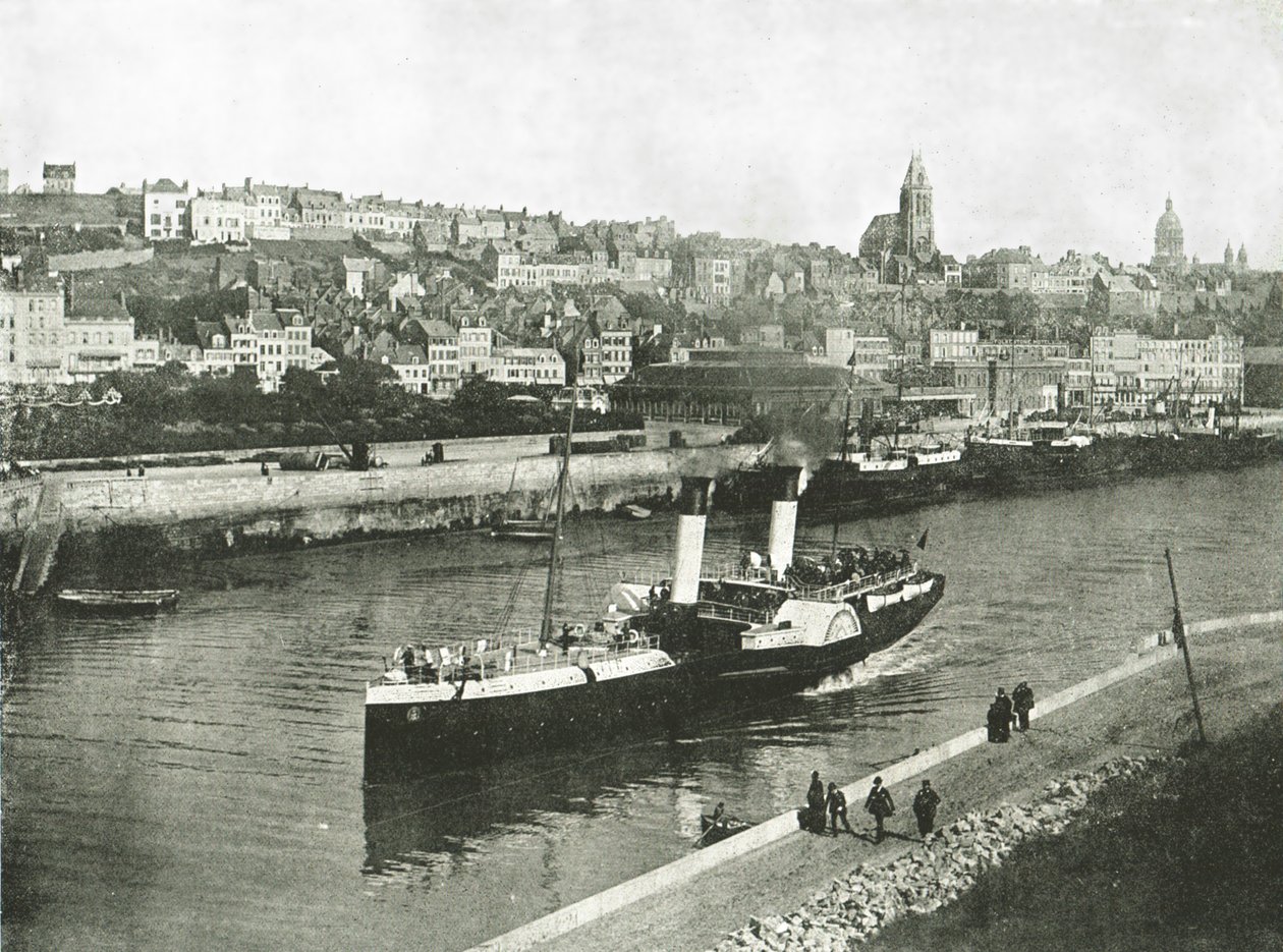 Blick vom West Pier, Boulogne, Frankreich, 1895 von Unbekannt