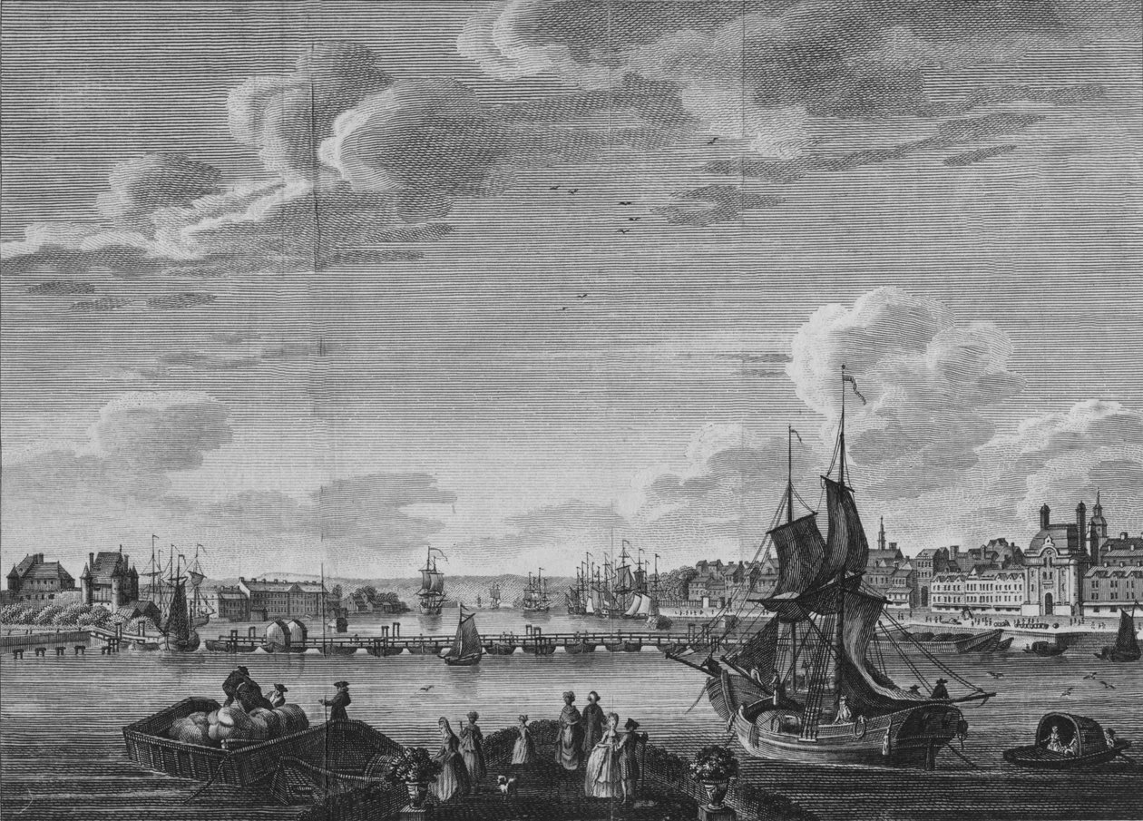 Ansicht von Rouen, 1782 von Unbekannt