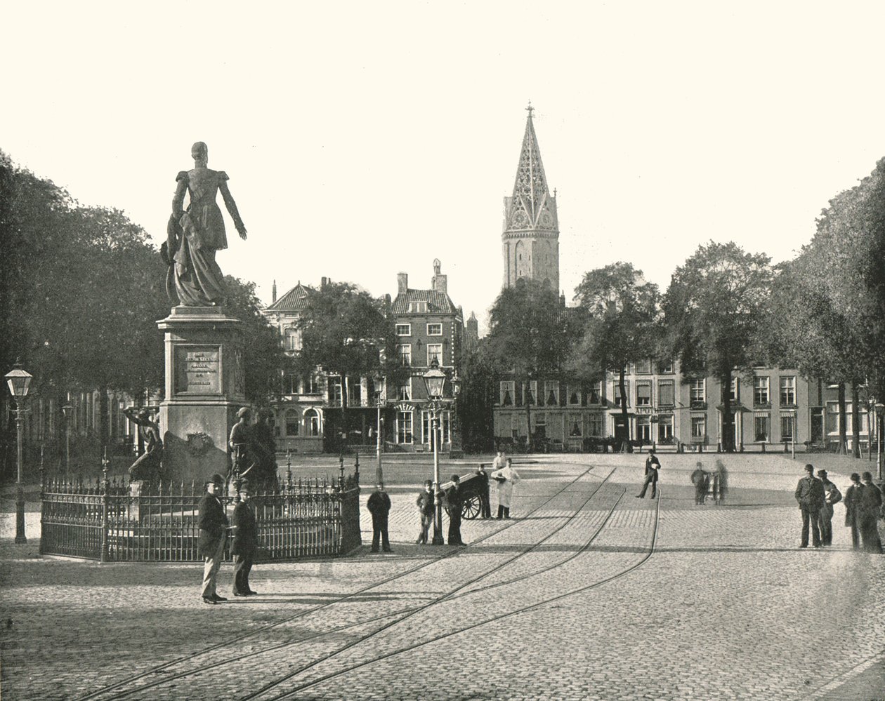 Blick auf den Vyverberg-Platz, Den Haag, Niederlande, 1895 von Unbekannt
