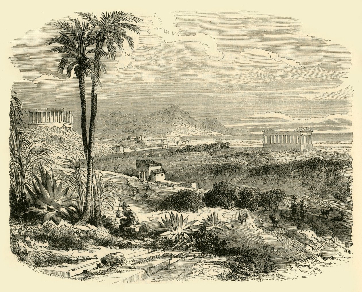 Blick auf die Küste Siziliens, 1890 von Unbekannt