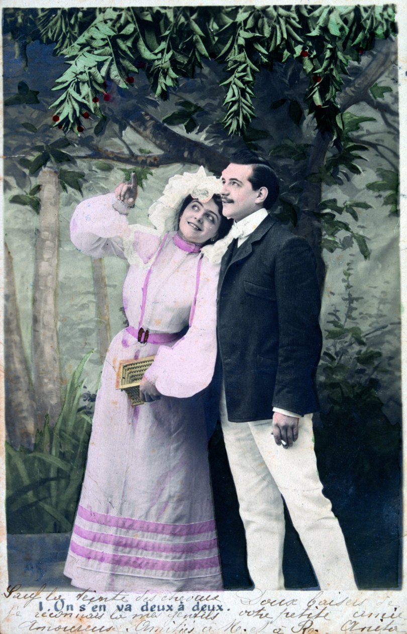 Französische Vintage-Postkarte, ca. 1900 von Unbekannt