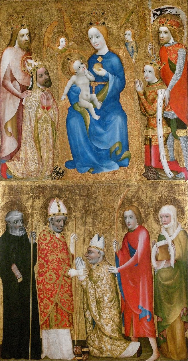 Votivbild des Erzbischofs Jan Očko von Vlašim von Unbekannt