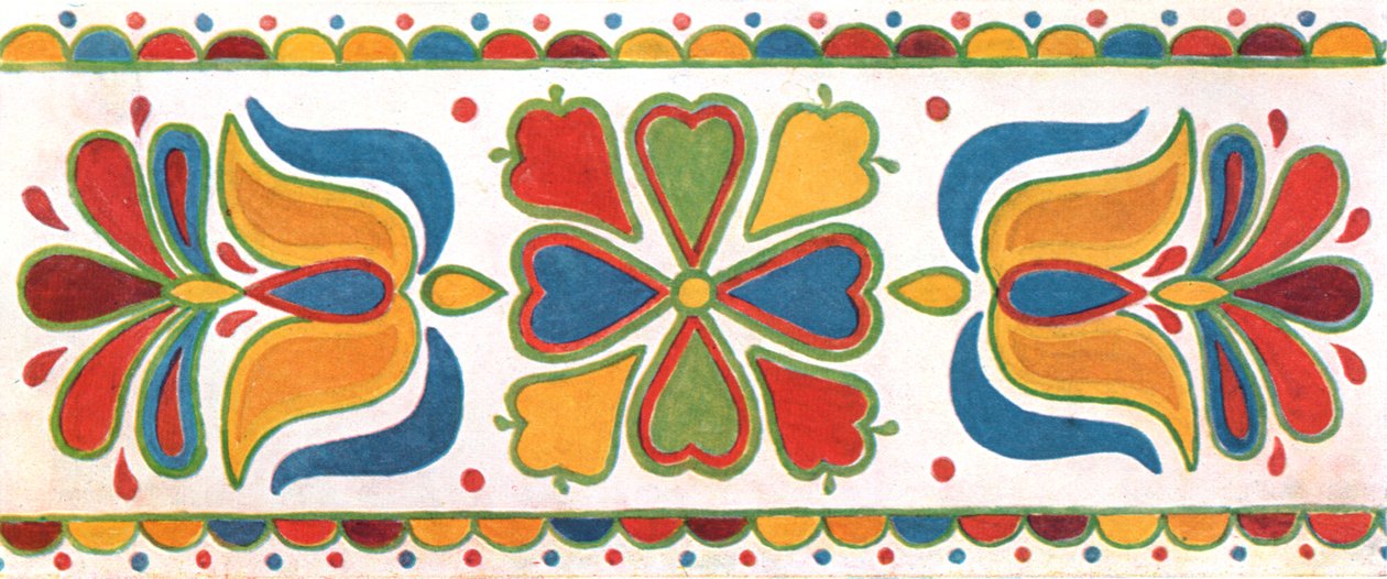 Wanddekoration, Mähren, Tschechoslowakei, 1928 von Unbekannt