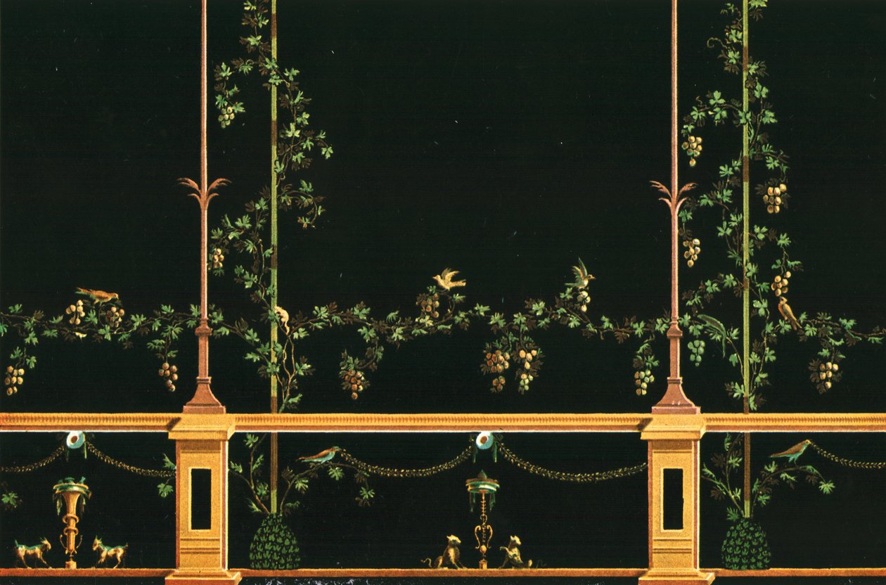 Wanddekoration, Pompeji, Italien, 1928 von Unbekannt