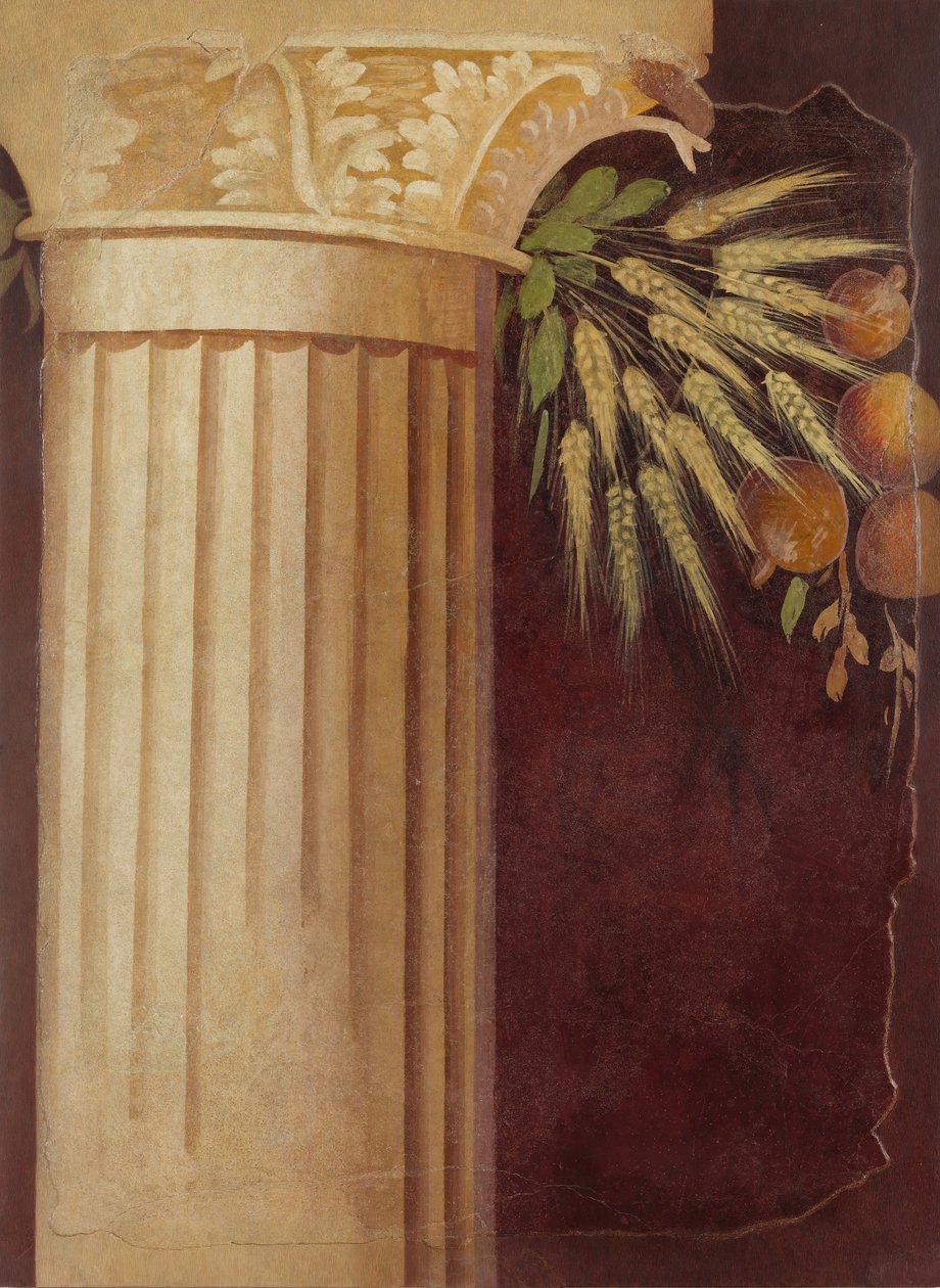 Wandmalereifragment aus dem Peristyl der Villa von P. Fannius Synistor von Unbekannt