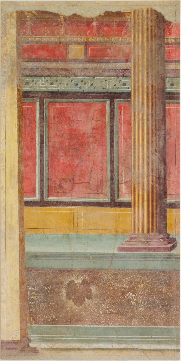 Wandmalerei aus Raum F der Villa von P. Fannius Synistor in Boscoreale, ca. 50-40 v. Chr. von Unbekannt