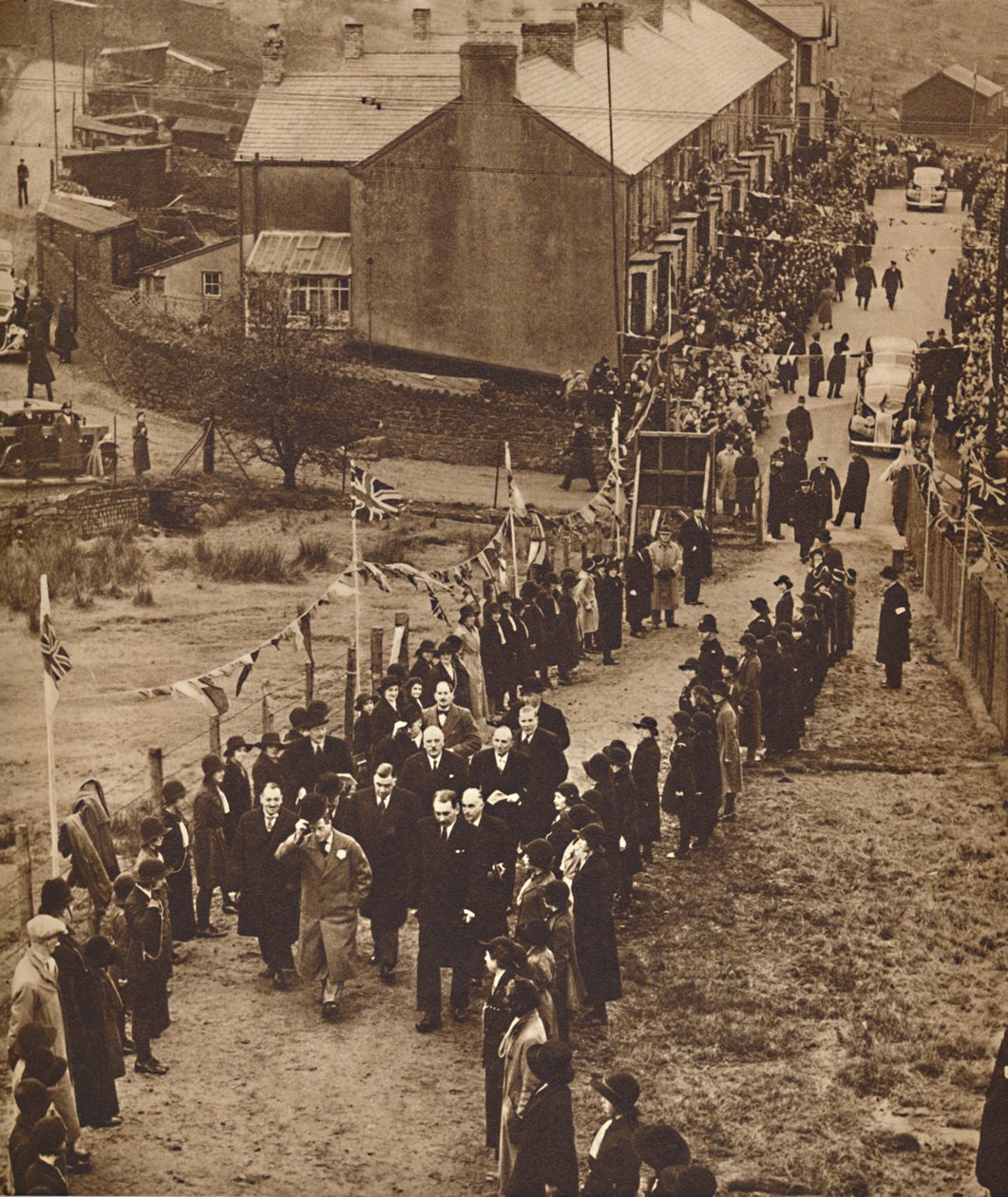 Empfang in Monmouthshire - König Edward in Abertillery, Nov 1936, 1937 von Unbekannt