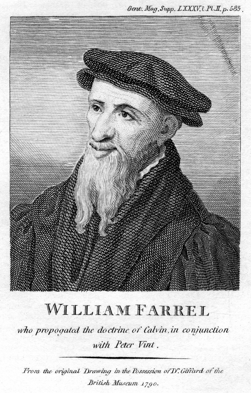 William Farel, französischer Evangelist des 16. Jahrhunderts von Unbekannt