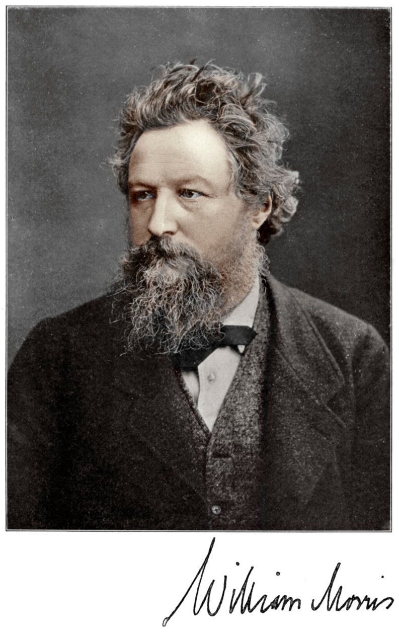 William Morris, englischer Künstler, Schriftsteller, Sozialist und Aktivist des 19. Jahrhunderts, 1901 von Unbekannt