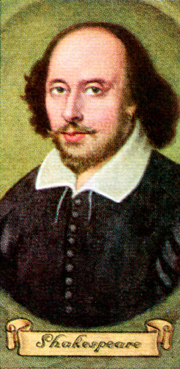William Shakespeare, aus einer Serie von Zigarettenkarten, 1935 von Unbekannt