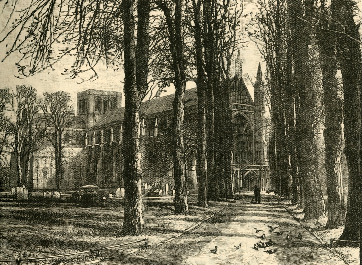 Kathedrale von Winchester, von Nordwesten, 1898 von Unbekannt