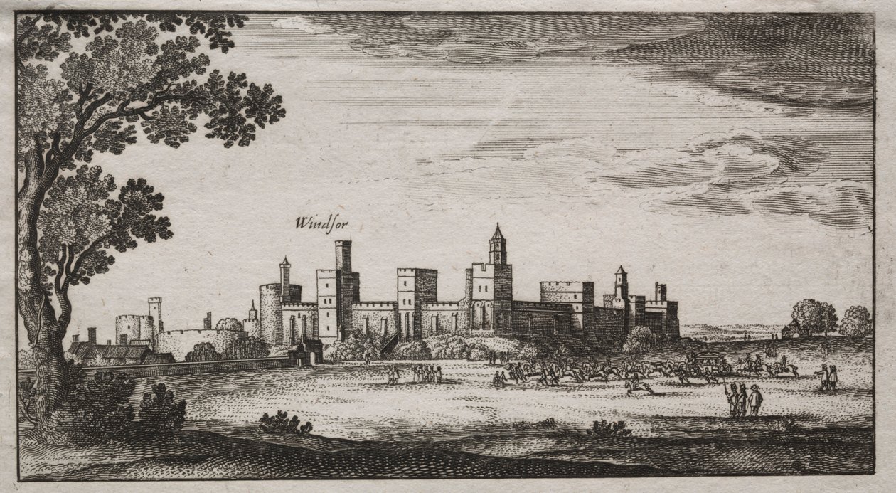 Schloss Windsor von Südosten, 1600er Jahre von Unbekannt