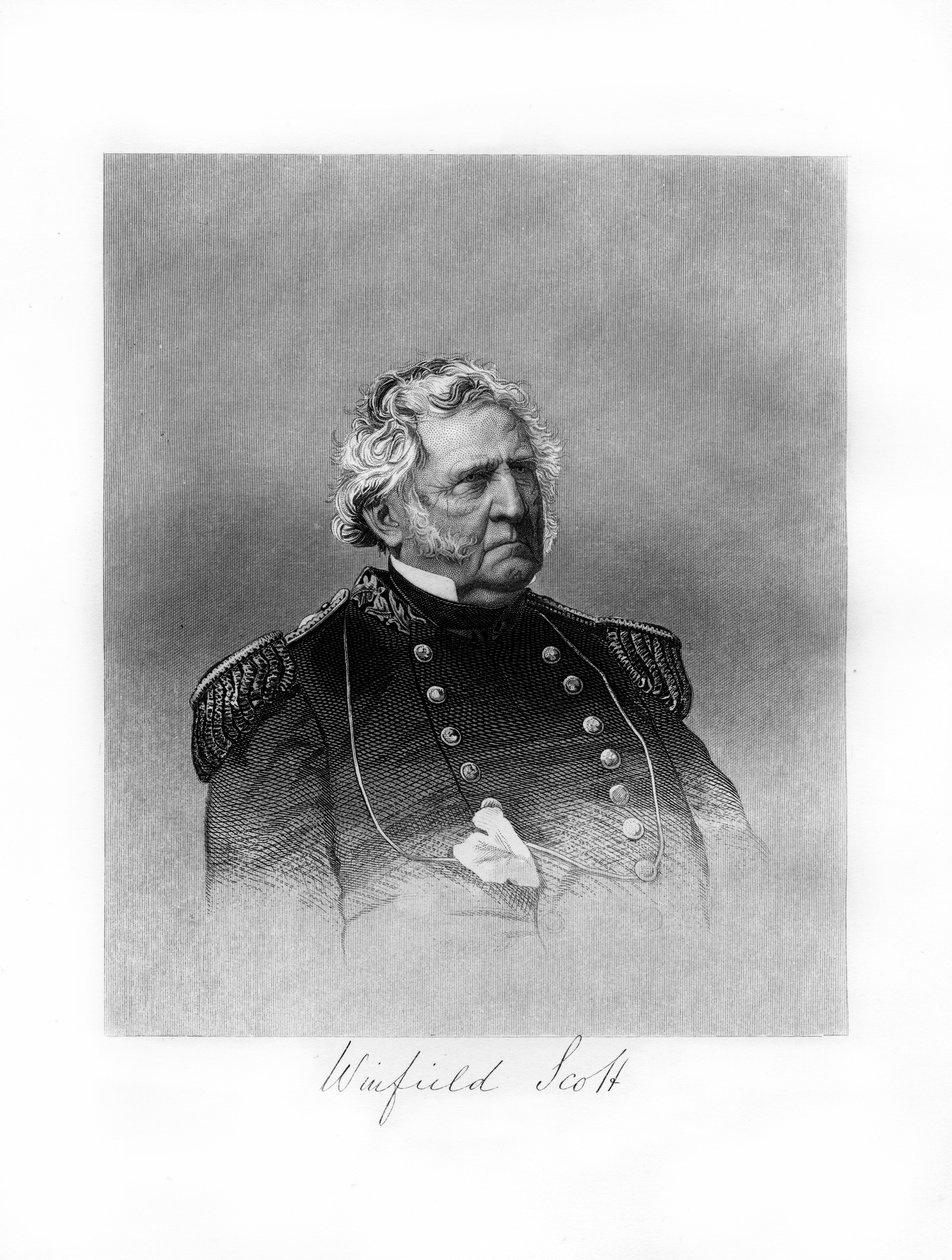 Winfield Scott, General der US-Armee, Diplomat und Präsidentschaftskandidat, 1872 von Unbekannt