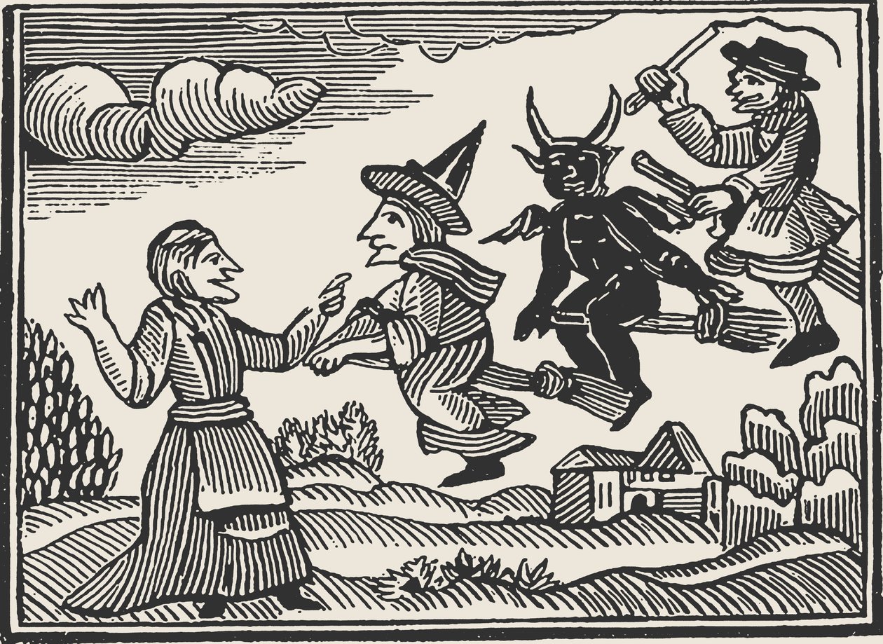 Hexen, aus The Invisible World von Cotton Mather von Unbekannt