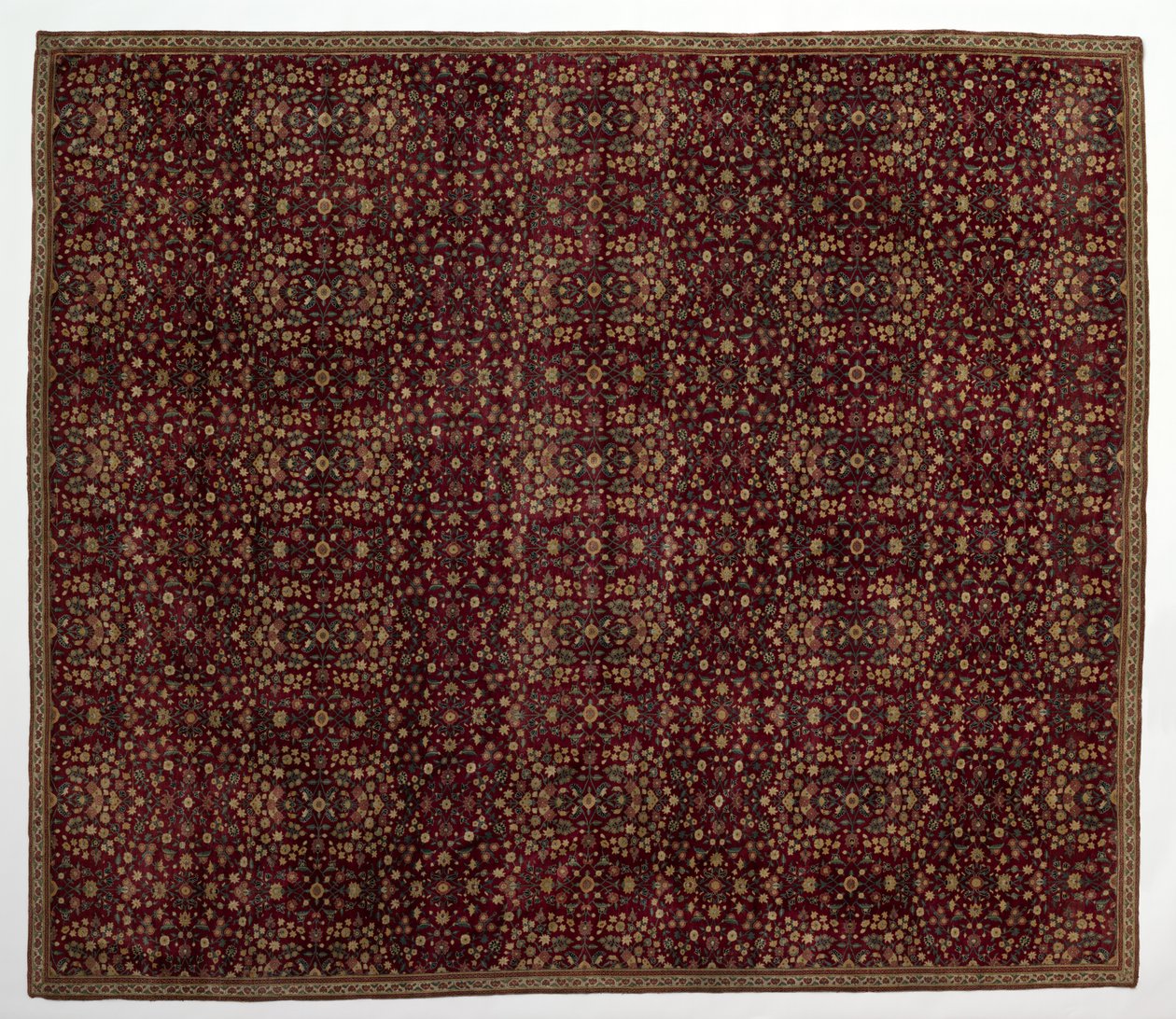 Wollteppich mit Millefleurs-Dekoration, frühes 17. Jahrhundert von Unbekannt