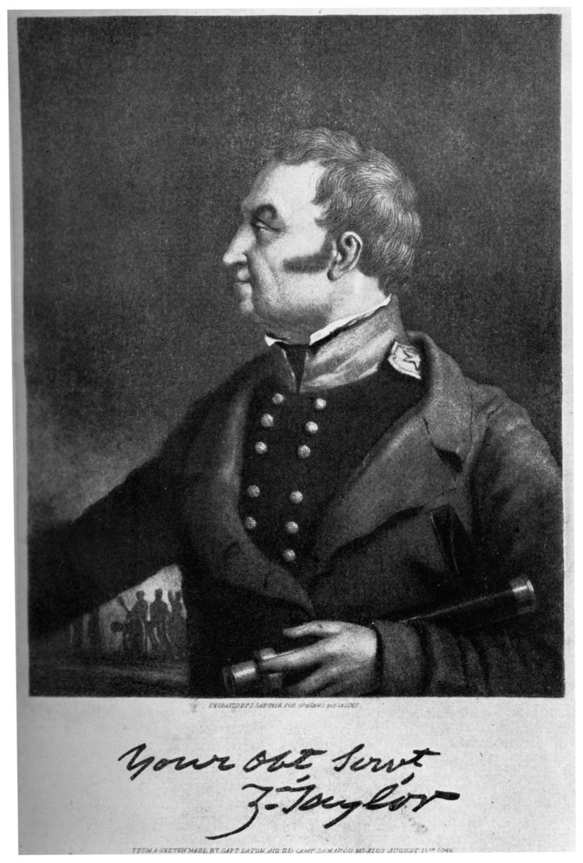 Zachary Taylor, amerikanischer Militärführer und Politiker, um 1846 von Unbekannt