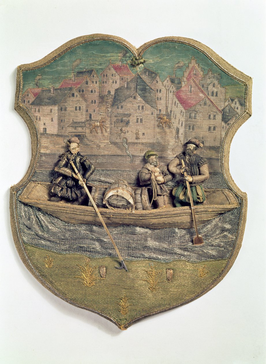 Besticktes Zunftsymbol ausgeführt von Wolf Popp, Passau, ca. 1574-5 von Unbekannt Unbekannt