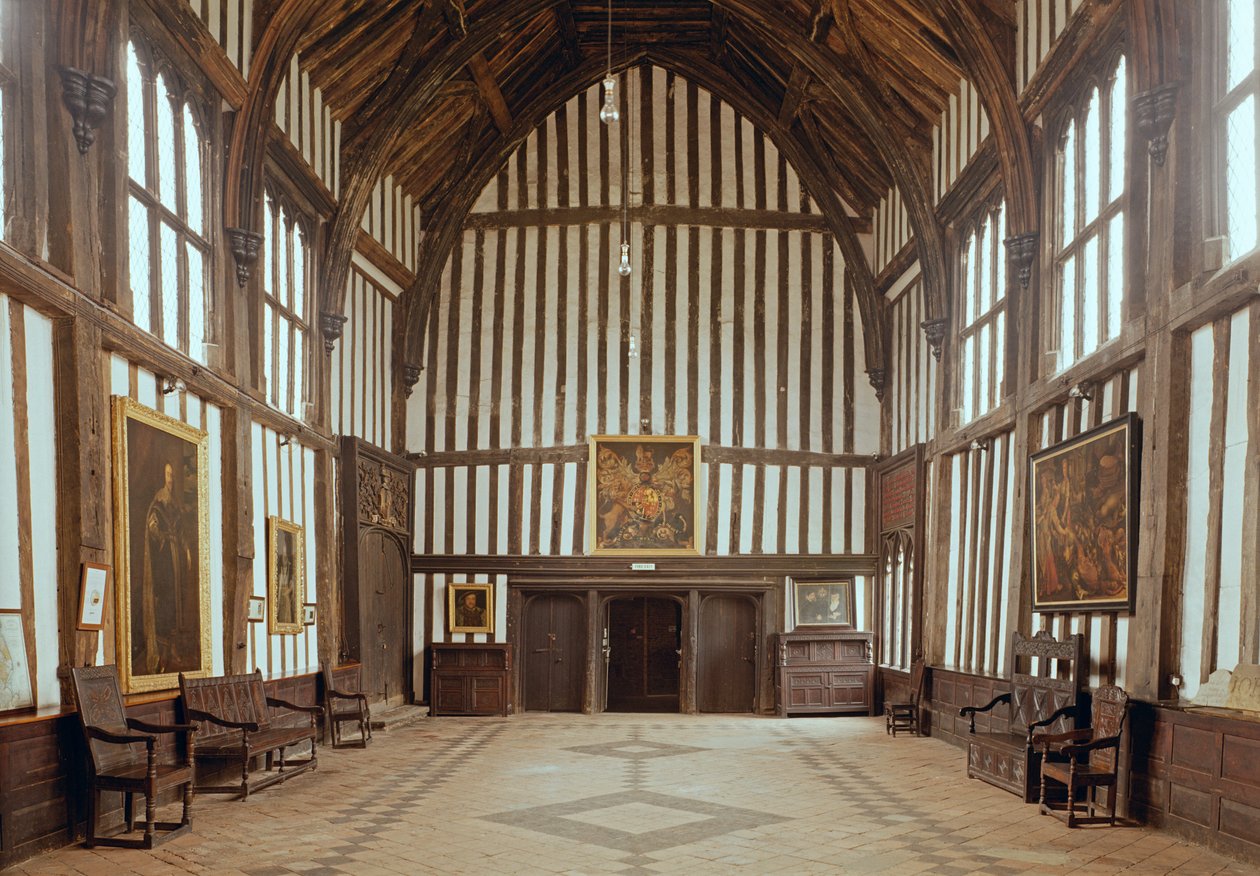 Gainsborough Old Hall, Die Große Halle, ca. 1460-80, Lincolnshire, UK von Unbekannt Unbekannt