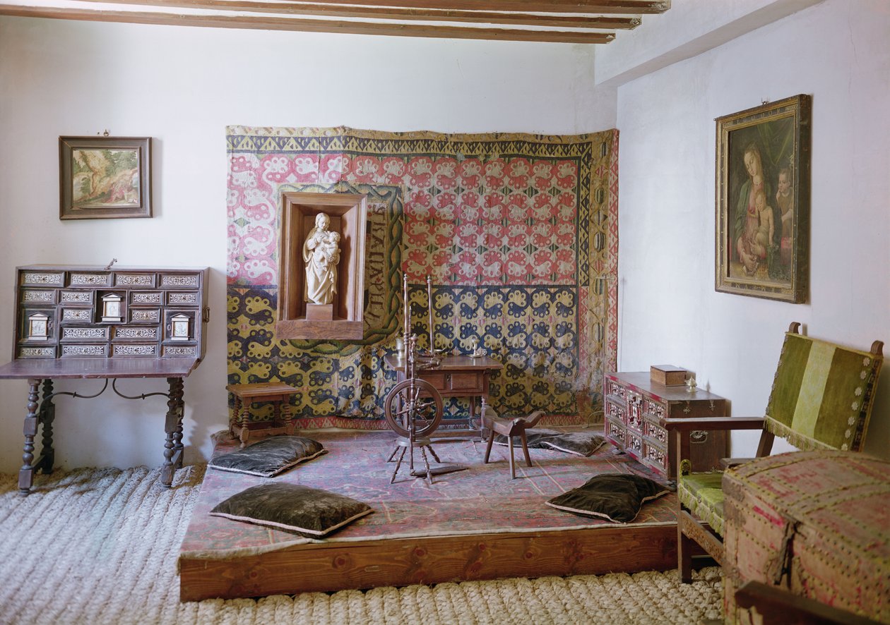 Innenraum des Hauses von Miguel de Cervantes von Unbekannt Unbekannt