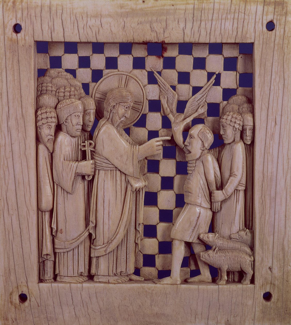 Jesus vertreibt den unreinen Geist, Relief, 10. Jahrhundert von Unbekannt Unbekannt