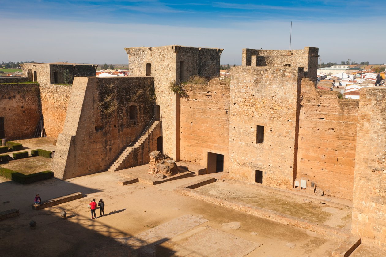 Niebla, Provinz Huelva, Andalusien, Südspanien. Die Burg der Guzmans. von Unbekannt Unbekannt