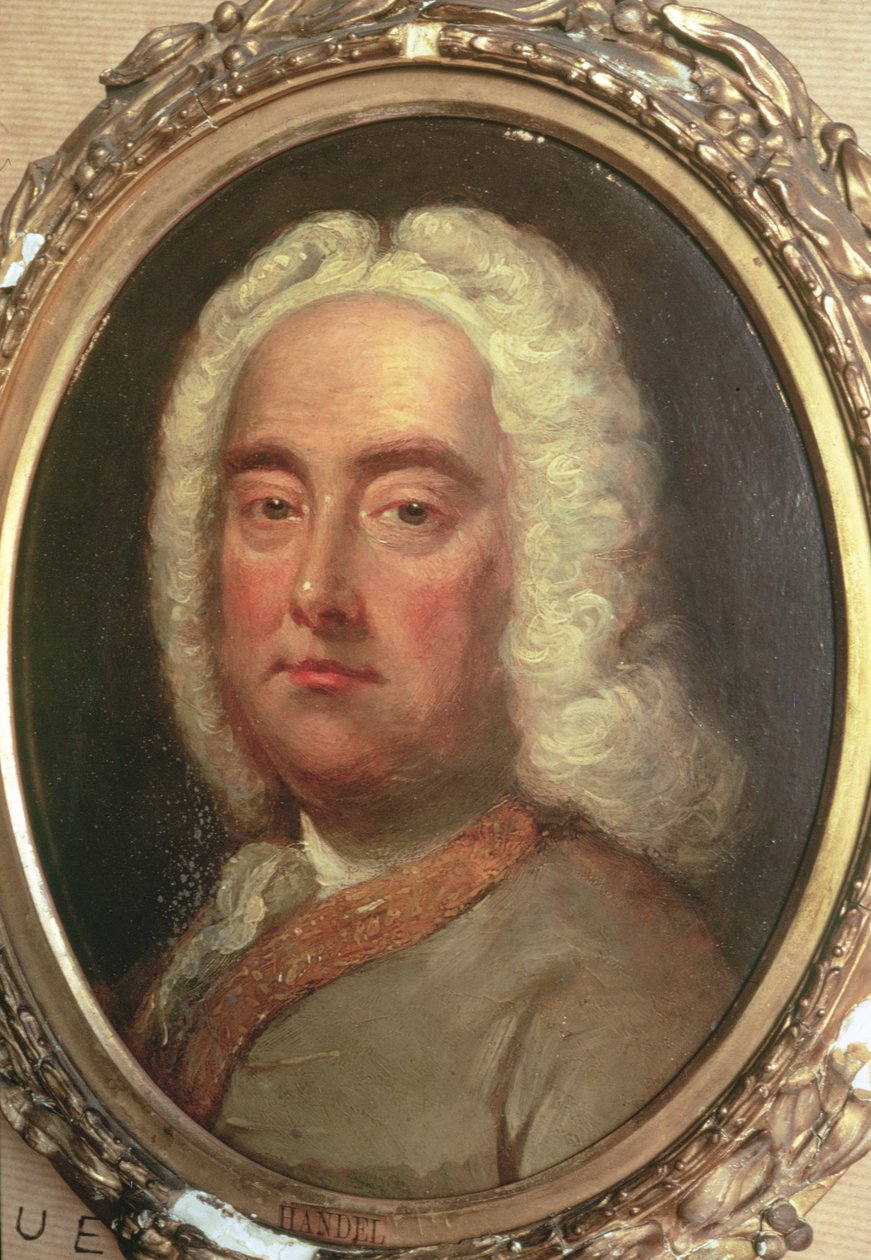 Porträt von Georg Friedrich Händel (1685-1759) von Unbekannt Unbekannt