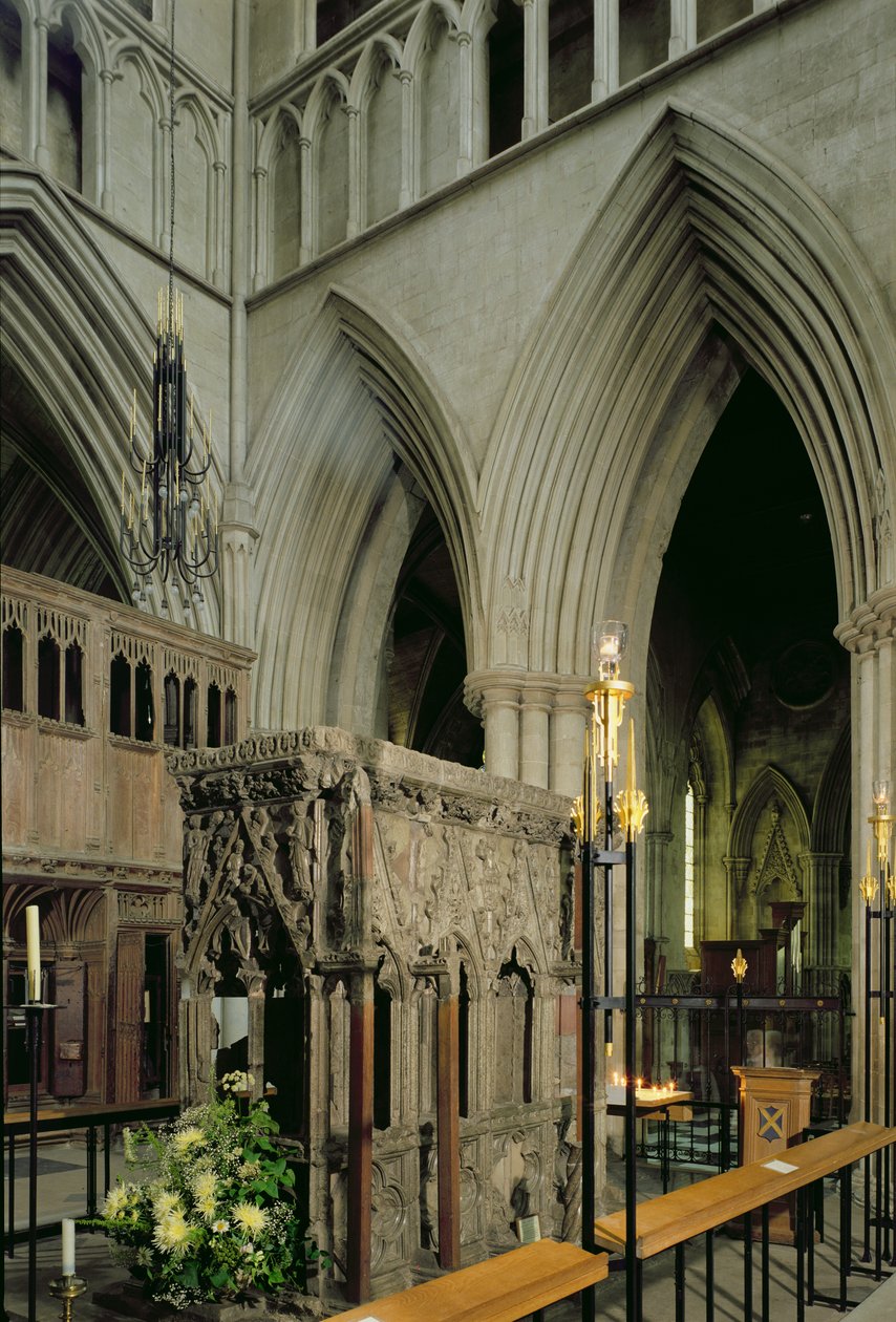 Schrein von Südwesten, St. Albans Kathedrale, Hertfordshire von Unbekannt Unbekannt