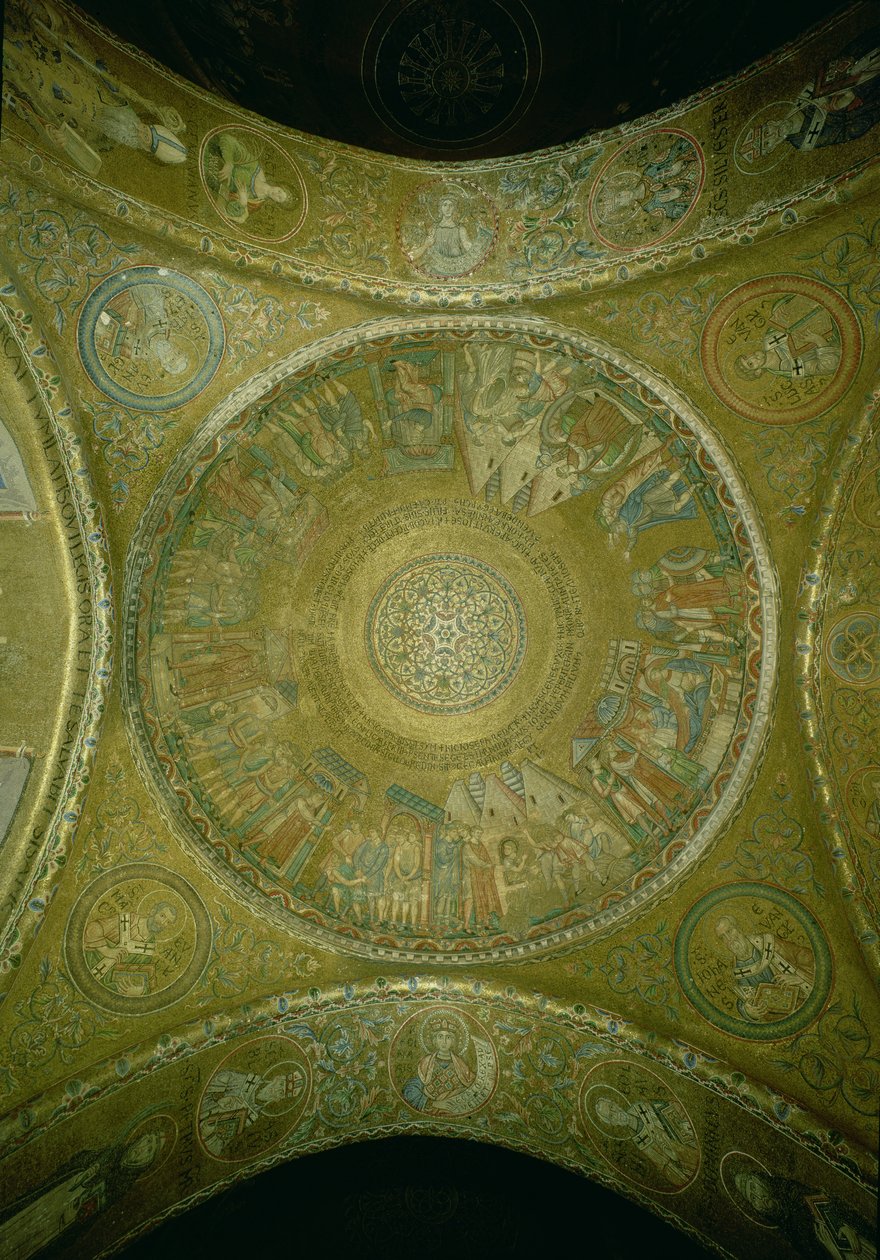 Die Geschichte von Joseph, Mosaik aus der dritten Kuppel im Vestibül der Basilika San Marco, Venedig von Unbekannt Unbekannt
