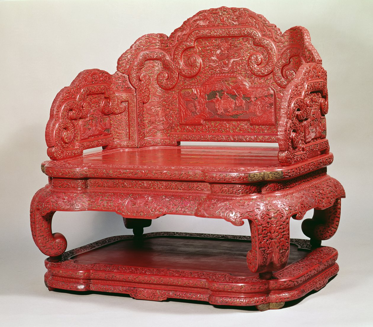 Der Thron von Kaiser Chien Lung (1736-95) von Unbekannt Unbekannt
