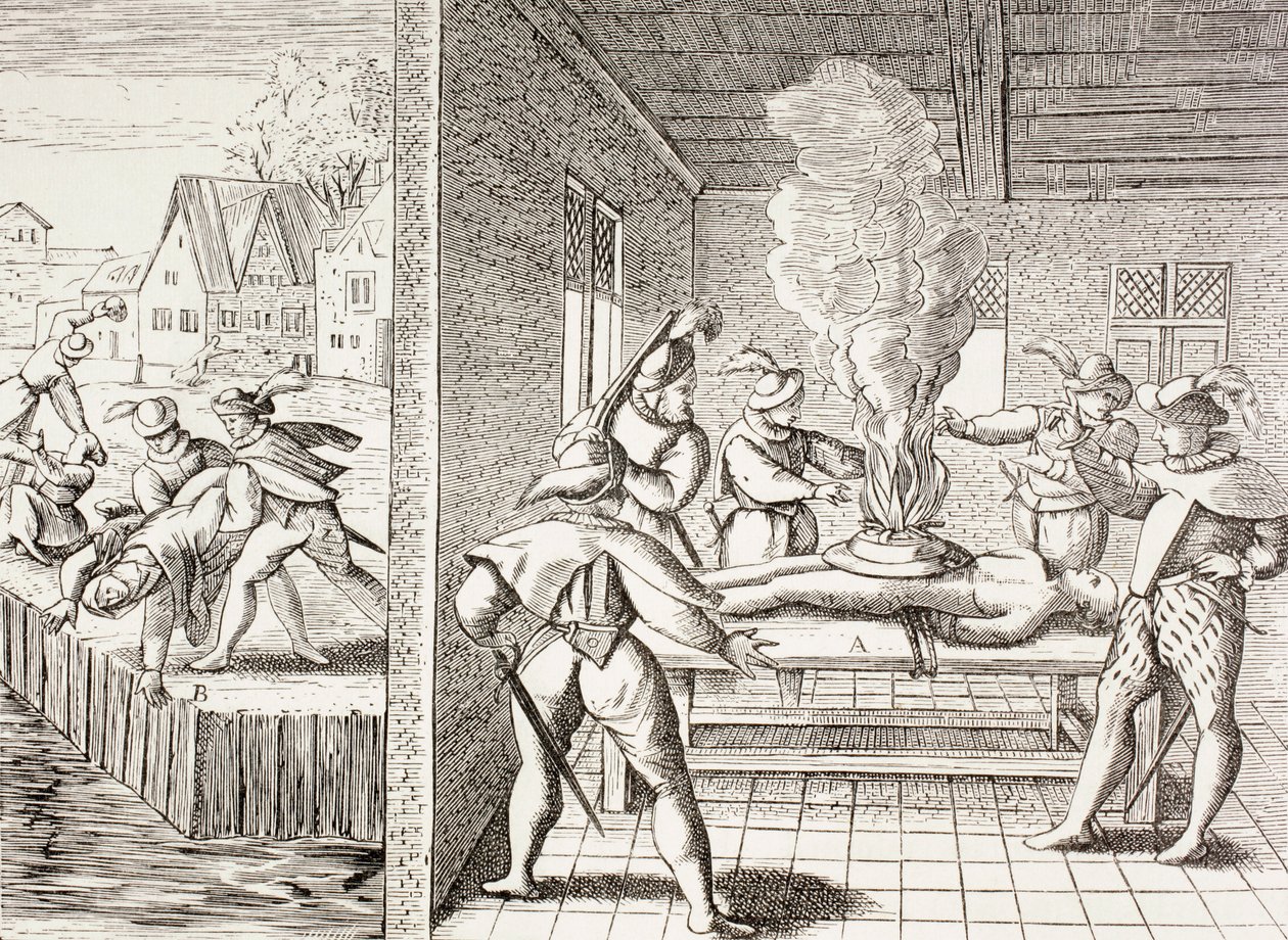 Propaganda aus dem 16. Jahrhundert, die die Gewalt der Gueux gegen die Katholiken darstellt, aus 