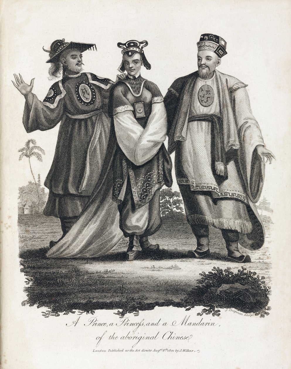 Ein Prinz, eine Prinzessin und ein Mandarin der eingeborenen Chinesen von Unbekannt