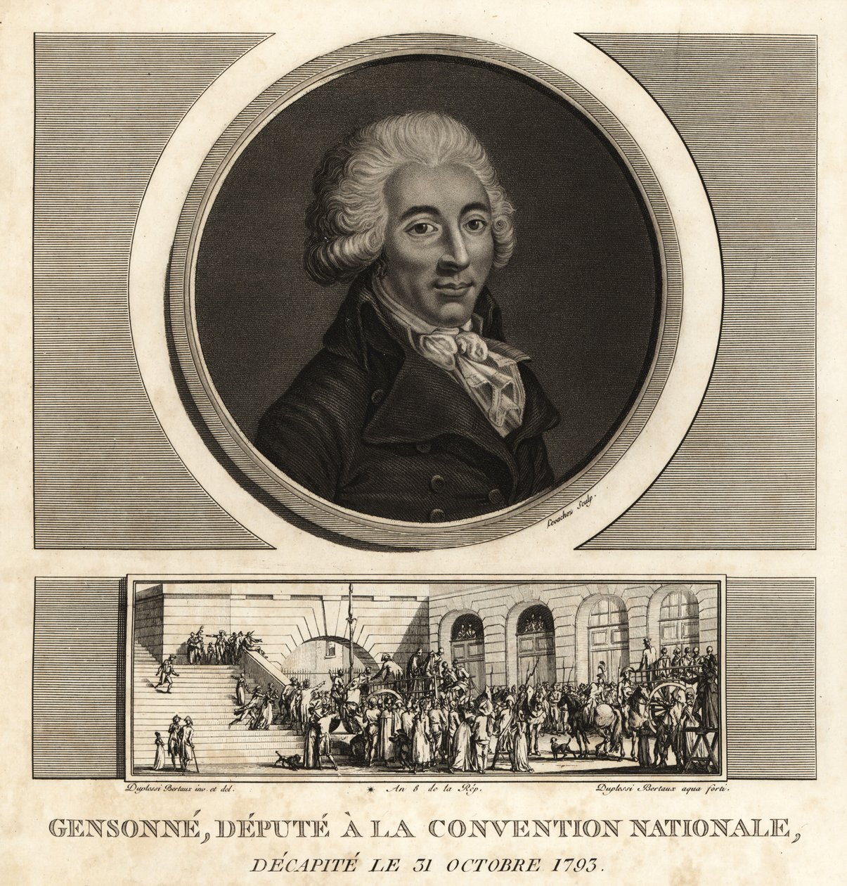 Armand Gensonne (1758-1793), französischer Politiker und Abgeordneter der Nationalversammlung von Unbekannt