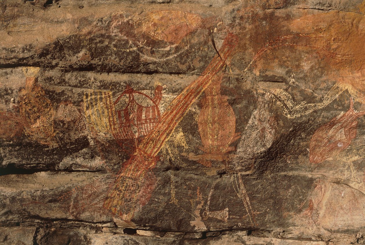 Aborigine-Felsmalereien im Kakadu-Nationalpark von Benjamin Baud
